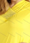 Wholesale Women's Plain Short Sleeve V Neck Rhinstone Blouse - Liuhuamall