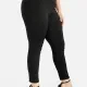 Women's High Waist Stretch Skinny Pants Black Clothing Wholesale Market -LIUHUA