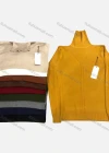 Wholesale Men's Casual Plain Turtleneck Long Sleeve Sweater - Liuhuamall