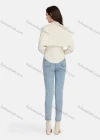 Wholesale Women's Casual V Neck Long Sleeve Ribbed Knit Top 2 Piece Set 1202# - Liuhuamall