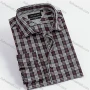 Wholesale Men's Casual Stand Collar Long Sleeve Button Down Plaid Shirt preview