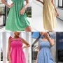 Wholesale Women's Casual Boho Square Neck Sleeveless Tie Tank Dress preview