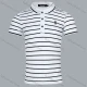 Wholesale Boys Casual Striped Contrast Short Sleeve Polo Shirt White Clothing Wholesale Market Liuhua