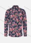 Wholesale Men's Casual Floral Print Long Sleeve Shirt - Liuhuamall
