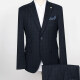 Men's Formal Plaid Print 2 Button Patch Pocket Blazer & Suit Pants 2-Piece Suit Sets ZM220502# 1# Clothing Wholesale Market -LIUHUA