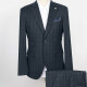 Men's Formal Plaid Print 2 Button Patch Pocket Blazer & Suit Pants 2-Piece Suit Sets ZM220502# 3# Clothing Wholesale Market -LIUHUA