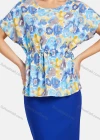 Wholesale Women's Elegant Bat Sleeve Floral Print Top With Pencil Skirts 2 Piece Set - Liuhuamall