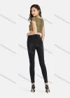 Wholesale Women's Leopard Print Sexy Sweatheart Short Sleeve Crop Top - Liuhuamall