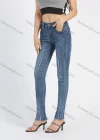 Wholesale Women's Casual 5 Pocket High Waist Zip Fly Ripped Distressed Frayed Raw Hem Skinny Jean - Liuhuamall