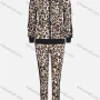 Wholesale Women's Long Sleeve Leopard Print Zip Jacket 2 Piece Set 211202# preview