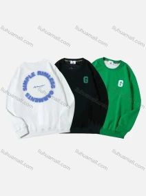 Wholesale Men's Casual Letter Print Long Sleeve Oversized Sweatshirts, LIUHUA CLOTHING WHOLESALE