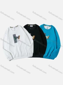 Wholesale Men's Casual Letter Print Long Sleeve Oversized Sweatshirts, LIUHUA CLOTHING WHOLESALE