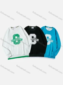 Wholesale Men's Casual Letter Print Long Sleeve Oversized Sweatshirts, LIUHUA CLOTHING WHOLESALE