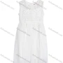 Wholesale Girls Sleeveless Zip Back Embroidery Beads Lace Flower Girl Dress preview