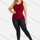 Wholesale Women's Casual Scoop Neck Plain Tank Top 6# Clothing Wholesale Market Liuhua