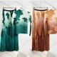 Wholesale Women's Casual Short Sleeve Crew Neck Top & Pleated Skirt Set Forest Green Clothing Wholesale Market Liuhua