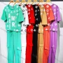 Wholesale Women's Casual Letter Short Sleeve Top & Elastic Waist Sweatpants Set preview