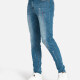 Men's Casual Spot Dye Pockets Skinny Jean Azure Clothing Wholesale Market -LIUHUA