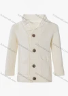 Wholesale Girls Long Sleeve Stand Collar Dual Pockets Button Front Sweater Cardigan - Liuhuamall