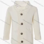 Wholesale Girls Long Sleeve Stand Collar Dual Pockets Button Front Sweater Cardigan preview