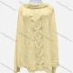 Wholesale Women's Casual Turtleneck Long Sleeve Plain Cable Knit Sweater F2388# 538# Clothing Wholesale Market Liuhua