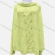 Wholesale Women's Casual Turtleneck Long Sleeve Plain Cable Knit Sweater F2388# 539# Clothing Wholesale Market Liuhua