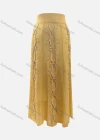 Wholesale Women's Vintage Gold Thread Embroidery Chiffon Maxi Skirt - Liuhuamall