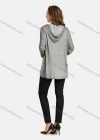 Wholesale Women's Casual Hooded Button Front Long Sleeve Pocket Letter&Abstract Print Plain Tunic - Liuhuamall