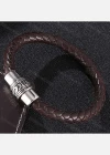 Wholesale Genuine Leather Stainless Steel Magnetic Buckle Bracelet SP0150# - Liuhuamall
