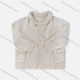 Wholesale Baby's Lapel Long Sleeve Dual Pockets Button Front Sweater Cardigan Almond White Clothing Wholesale Market Liuhua