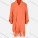 Wholesale Women's Casual Long Sleeve Scarf Hem Plain Cardigan 3008# Clothing Wholesale Market Liuhua
