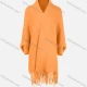 Wholesale Women's Casual Long Sleeve Scarf Hem Plain Cardigan 3024# Clothing Wholesale Market Liuhua