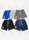 Wholesale Men's Casual Plain Letter Drawstring Elastic Waist Side Pocket Shorts 71005# - Liuhuamall