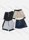 Wholesale Men's Casual Plain Contrast Drawstring Elastic Waist Side Pocket Shorts 71009# - Liuhuamall