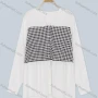 Wholesale Women's Fall Comfy Buckled Cuff Checkered V Neck Button Front Blouse preview