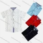 Wholesale Boy's Casual Allover Print Short Sleeve Shirt preview