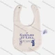 Wholesale Baby's Cute Letter Print Ditsy Floral Cartoon Print Terry Bib Pink Clothing Wholesale Market Liuhua