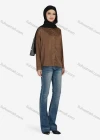 Wholesale Women's Casual Plain Collared Long Sleeve Shirt 1169# - Liuhuamall