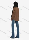 Wholesale Women's Casual Plain Collared Long Sleeve Shirt 1169# - Liuhuamall