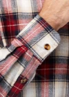 Wholesale Men's 100% Cotton Regular Fit Long Sleeve Pocket Plaid Print Casual Shirt - Liuhuamall