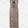Wholesale Women's Casual Sleeveless Keyhole Neck Vintage Print Pleated Maxi Tank Dress preview