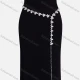 Wholesale Rhinestones Pearls Decor Metal Waist Chain QDLF2312# White Clothing Wholesale Market Liuhua