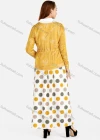 Wholesale Women's Casual Polka Dot Maxi Dress & Letter Print Drawstring Jacket 2 Pieces Set - Liuhuamall