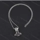 Wholesale Fashion Stainless Steel Adjustable Pendant Necklace SP0427# Silver Clothing Wholesale Market Liuhua