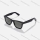 Wholesale Polished Black Solid Lenses Wayfarer Sunglasses Black Clothing Wholesale Market Liuhua