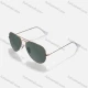 Wholesale Metal Aviator Solid Lenses Sunglasses Gold Clothing Wholesale Market Liuhua