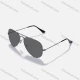 Wholesale Metal Aviator Solid Lenses Sunglasses Gun Black Clothing Wholesale Market Liuhua