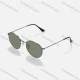 Wholesale Metal Round Frame Solid Lenses Sunglasses Gun Black Clothing Wholesale Market Liuhua