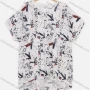 Wholesale Women's Casual Graffiti Print Round Neck Short Sleeve Tee preview