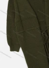 Wholesale Women's Casual Long Sleeve Loose Fit Drawstring Knit Cardigan VC0055# - Liuhuamall